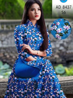 Vải áo dài hoa nhí kiểu mới AD 8437 26 1604549985 223 Vai ao dai hoa nhi kieu moi AD 8437