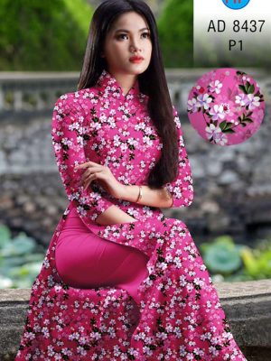 Vải áo dài hoa nhí kiểu mới AD 8437 33 1604549986 376 Vai ao dai hoa nhi kieu moi AD 8437