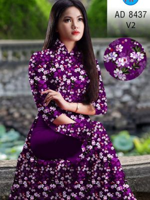 Vải áo dài hoa nhí kiểu mới AD 8437 34 1604549987 121 Vai ao dai hoa nhi kieu moi AD 8437