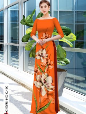 Vải áo dài hoa in 3D thiết kế 2020 AD GH7558 19 1604725408 613 Vai ao dai hoa in 3D thiet ke 2020 AD