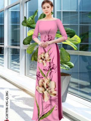 Vải áo dài hoa in 3D thiết kế 2020 AD GH7558 16 1604725408 719 Vai ao dai hoa in 3D thiet ke 2020 AD