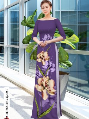Vải áo dài hoa in 3D thiết kế 2020 AD GH7558 29 1604725410 86 Vai ao dai hoa in 3D thiet ke 2020 AD