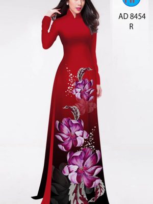 Vải áo dài hoa in 3D kiểu mới AD 8454 22 1604725643 752 Vai ao dai hoa in 3D kieu moi AD 8454