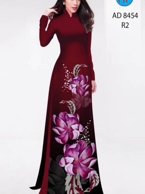Vải áo dài hoa in 3D kiểu mới AD 8454 24 1604725643 964 Vai ao dai hoa in 3D kieu moi AD 8454