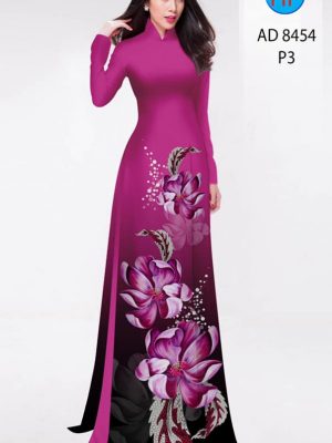 Vải áo dài hoa in 3D kiểu mới AD 8454 27 1604725644 302 Vai ao dai hoa in 3D kieu moi AD 8454
