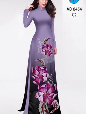 Vải áo dài hoa in 3D kiểu mới AD 8454 28 1604725644 739 Vai ao dai hoa in 3D kieu moi AD 8454