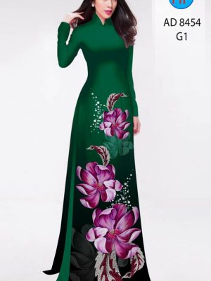 Vải áo dài hoa in 3D kiểu mới AD 8454 30 1604725645 473 Vai ao dai hoa in 3D kieu moi AD 8454