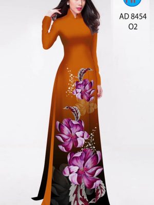 Vải áo dài hoa in 3D kiểu mới AD 8454 31 1604725645 62 Vai ao dai hoa in 3D kieu moi AD 8454