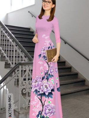 Vải áo dài hoa in 3D thiết kế 2020 AD KC7560 24 1604726317 761 Vai ao dai hoa in 3D thiet ke 2020 AD