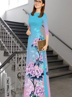 Vải áo dài hoa in 3D thiết kế 2020 AD KC7560 20 1604726317 885 Vai ao dai hoa in 3D thiet ke 2020 AD