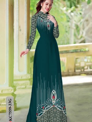 Vải áo dài hoa văn độc đáo kiểu mới AD KC7559 22 1604726506 217 Vai ao dai hoa van doc dao kieu moi AD