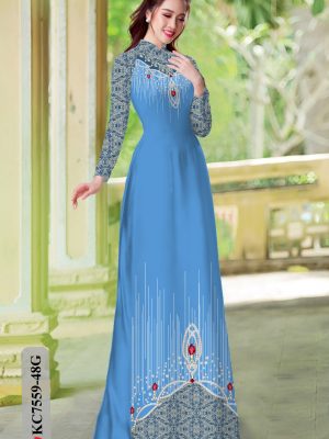 Vải áo dài hoa văn độc đáo kiểu mới AD KC7559 25 1604726506 523 Vai ao dai hoa van doc dao kieu moi AD
