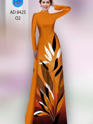 Vải áo dài in hình lá mới ra AD 8425 21 1604727359 732 Vai ao dai in hinh la moi ra AD 8425