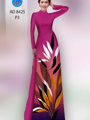 Vải áo dài in hình lá mới ra AD 8425 26 1604727360 173 Vai ao dai in hinh la moi ra AD 8425