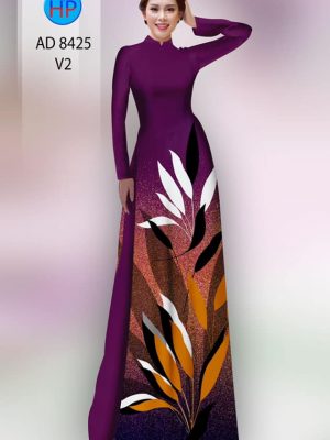 Vải áo dài in hình lá mới ra AD 8425 22 1604727360 549 Vai ao dai in hinh la moi ra AD 8425
