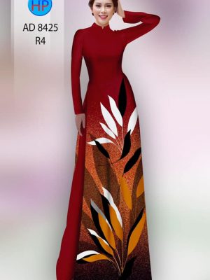 Vải áo dài in hình lá mới ra AD 8425 24 1604727360 603 Vai ao dai in hinh la moi ra AD 8425