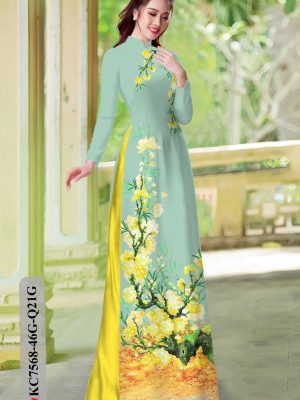 Vải áo dài hoa in 3D mới ra AD KC7568 24 1604727768 318 Vai ao dai hoa in 3D moi ra AD KC7568