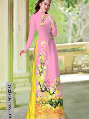 Vải áo dài hoa in 3D mới ra AD KC7568 21 1604727768 84 Vai ao dai hoa in 3D moi ra AD KC7568