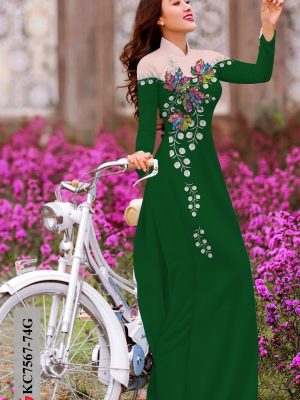 Vải áo dài in hình lá mới ra AD KC7567 23 1604728026 172 Vai ao dai in hinh la moi ra AD KC7567