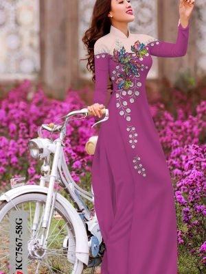 Vải áo dài in hình lá mới ra AD KC7567 25 1604728026 86 Vai ao dai in hinh la moi ra AD KC7567