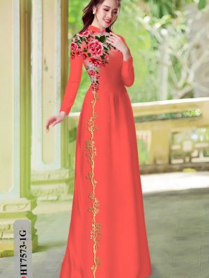 Vải Áo Dài Hoa Hồng kiểu mới AD HT7573 21 1604906367 933 Vai Ao Dai Hoa Hong kieu moi AD HT7573