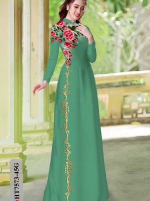 Vải Áo Dài Hoa Hồng kiểu mới AD HT7573 24 1604906368 373 Vai Ao Dai Hoa Hong kieu moi AD HT7573