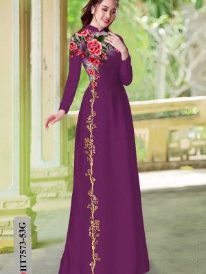 Vải Áo Dài Hoa Hồng kiểu mới AD HT7573 26 1604906368 391 Vai Ao Dai Hoa Hong kieu moi AD HT7573