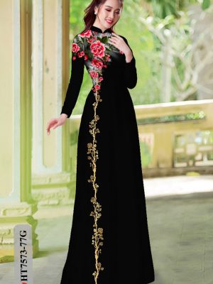 Vải Áo Dài Hoa Hồng kiểu mới AD HT7573 27 1604906369 577 Vai Ao Dai Hoa Hong kieu moi AD HT7573