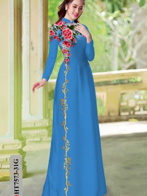 Vải Áo Dài Hoa Hồng kiểu mới AD HT7573 29 1604906369 603 Vai Ao Dai Hoa Hong kieu moi AD HT7573