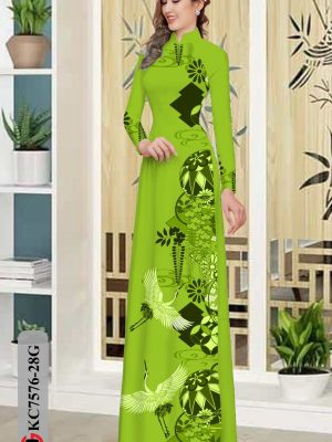 Vải Áo Dài Chim Hạc kiểu mới AD KC7576 18 1604906819 668 Vai Ao Dai Chim Hac kieu moi AD KC7576