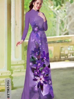 Vải Áo Dài Hoa In 3D thiết kế 2020 AD HT7583 22 1605083375 30 Vai Ao Dai Hoa In 3D thiet ke 2020 AD
