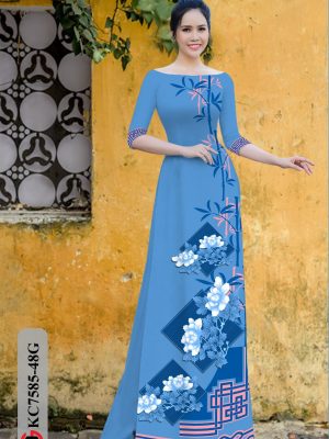 Vải Áo Dài Hoa In 3D mới ra AD KC7585 25 1605083779 88 Vai Ao Dai Hoa In 3D moi ra AD KC7585