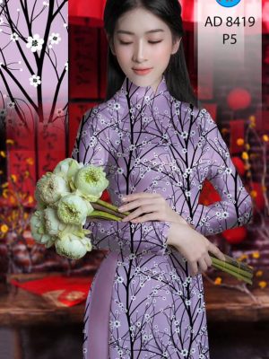 Vải Áo Dài Hoa Nhí kiểu mới AD 8419 20 1605084089 927 Vai Ao Dai Hoa Nhi kieu moi AD 8419