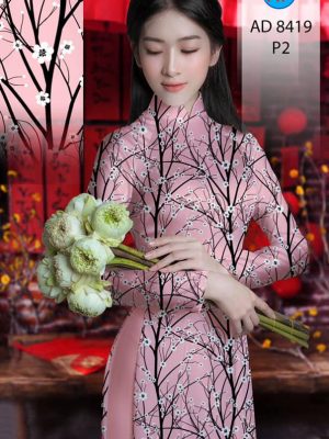 Vải Áo Dài Hoa Nhí kiểu mới AD 8419 22 1605084090 365 Vai Ao Dai Hoa Nhi kieu moi AD 8419