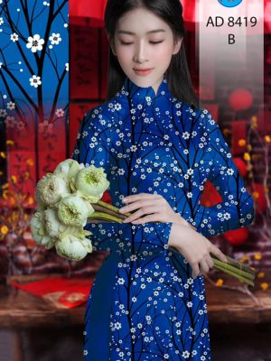 Vải Áo Dài Hoa Nhí kiểu mới AD 8419 27 1605084091 990 Vai Ao Dai Hoa Nhi kieu moi AD 8419