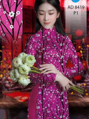 Vải Áo Dài Hoa Nhí kiểu mới AD 8419 32 1605084092 422 Vai Ao Dai Hoa Nhi kieu moi AD 8419