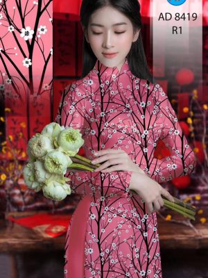 Vải Áo Dài Hoa Nhí kiểu mới AD 8419 31 1605084092 953 Vai Ao Dai Hoa Nhi kieu moi AD 8419