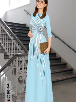 Vải Áo Dài Hoa In 3D thiết kế 2020 AD KC7593 18 1605085528 569 Vai Ao Dai Hoa In 3D thiet ke 2020 AD