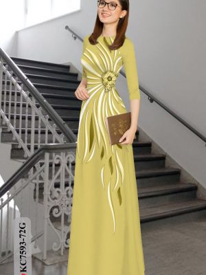 Vải Áo Dài Hoa In 3D thiết kế 2020 AD KC7593 24 1605085529 692 Vai Ao Dai Hoa In 3D thiet ke 2020 AD
