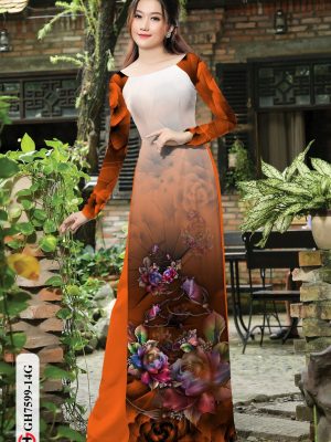 Vải Áo Dài Hoa In 3D kiểu mới AD GH7599 23 1605235385 449 Vai Ao Dai Hoa In 3D kieu moi AD GH7599
