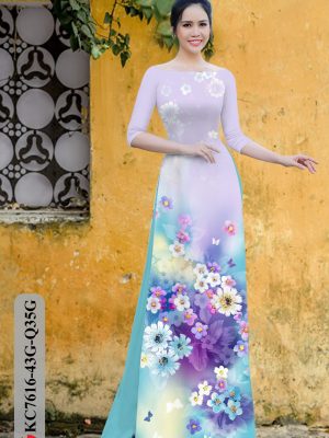 Vải Áo Dài Hoa Cúc kiểu mới AD KC7616 22 1605496393 616 Vai Ao Dai Hoa Cuc kieu moi AD KC7616