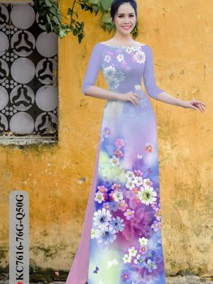 Vải Áo Dài Hoa Cúc kiểu mới AD KC7616 25 1605496394 68 Vai Ao Dai Hoa Cuc kieu moi AD KC7616