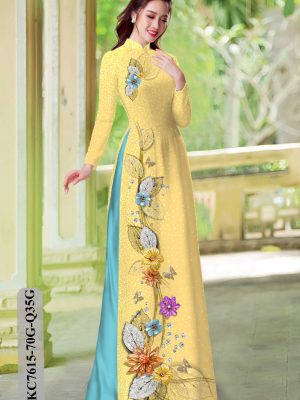 Vải Áo Dài Hoa In 3D thiết kế 2020 AD KC7615 25 1605500753 395 Vai Ao Dai Hoa In 3D thiet ke 2020 AD