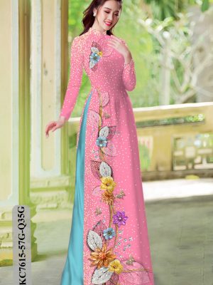 Vải Áo Dài Hoa In 3D thiết kế 2020 AD KC7615 28 1605500753 914 Vai Ao Dai Hoa In 3D thiet ke 2020 AD