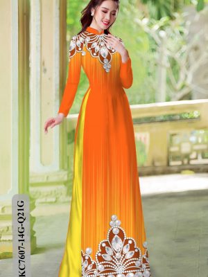 Vải Áo Dài Hoa Văn kiểu mới AD KC7607 18 1605509005 989 Vai Ao Dai Hoa Van kieu moi AD KC7607