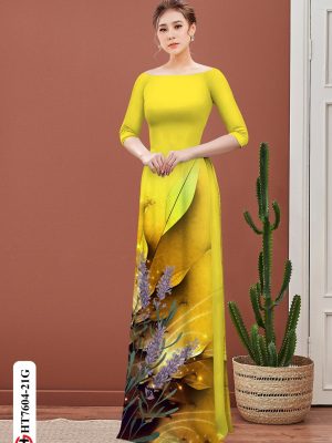 Vải Áo Dài Hoa In 3D kiểu mới AD HT7604 20 1605515617 976 Vai Ao Dai Hoa In 3D kieu moi AD HT7604