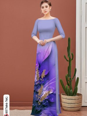 Vải Áo Dài Hoa In 3D kiểu mới AD HT7604 27 1605515619 182 Vai Ao Dai Hoa In 3D kieu moi AD HT7604