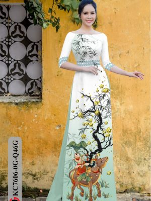 Vải Áo Dài Tranh Đông Hồ thiết kế 2020 AD KC7606 17 1605516751 700 Vai Ao Dai Tranh Dong Ho thiet ke 2020 AD