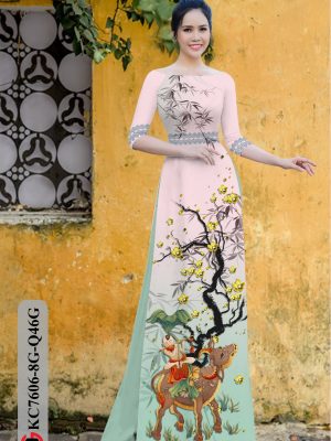 Vải Áo Dài Tranh Đông Hồ thiết kế 2020 AD KC7606 18 1605516751 846 Vai Ao Dai Tranh Dong Ho thiet ke 2020 AD