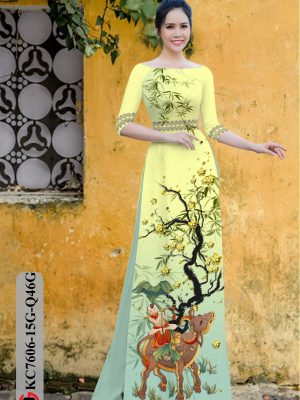 Vải Áo Dài Tranh Đông Hồ thiết kế 2020 AD KC7606 21 1605516752 658 Vai Ao Dai Tranh Dong Ho thiet ke 2020 AD